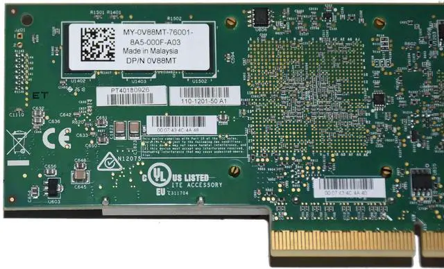 Alt view image 4 of 6 - Dell Chelsio T520-BT Dual-Port 10GbE RJ45 PCIe Network Adapter Card PVMTG - OEM