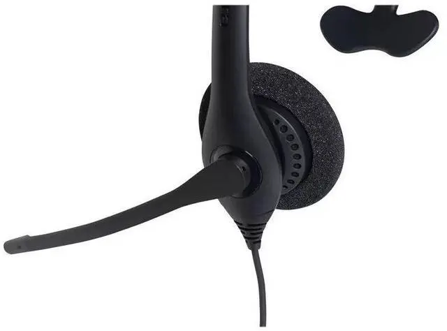 Alt view image 5 of 6 - Jabra BIZ 1500 QD Mono Wired Headset Noise-Canceling Microphone, HD Voice, Quick Disconnect Office Headset for Call Centers & Desk Phones Black - OEM