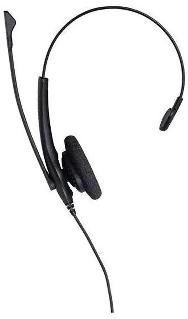 Alt view image 3 of 6 - Jabra BIZ 1500 QD Mono Wired Headset Noise-Canceling Microphone, HD Voice, Quick Disconnect Office Headset for Call Centers & Desk Phones Black - OEM
