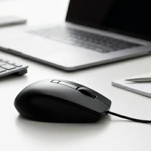 Alt view image 6 of 7 - Dell V7623 Wired Ambidextrous 6-Button USB Mouse with 1600 DPI Optical Smooth Tracking, Quiet Clicks, Fast Scrolling Wheel, Compatible with PC, Mac, Laptop (CN-0V7623, J661D, J660D, V7623)