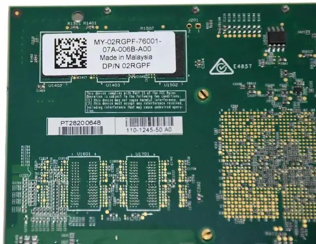 Alt view image 5 of 6 - Dell Chelsio Quad Port 10GbE T540-BT T5 RJ-45 Low Profile Network Adapter 5MHDP
