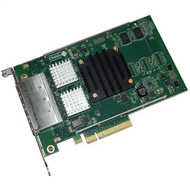 Main image of Dell Chelsio Quad Port 10GbE T540-BT T5 RJ-45 Low Profile Network Adapter 5MHDP