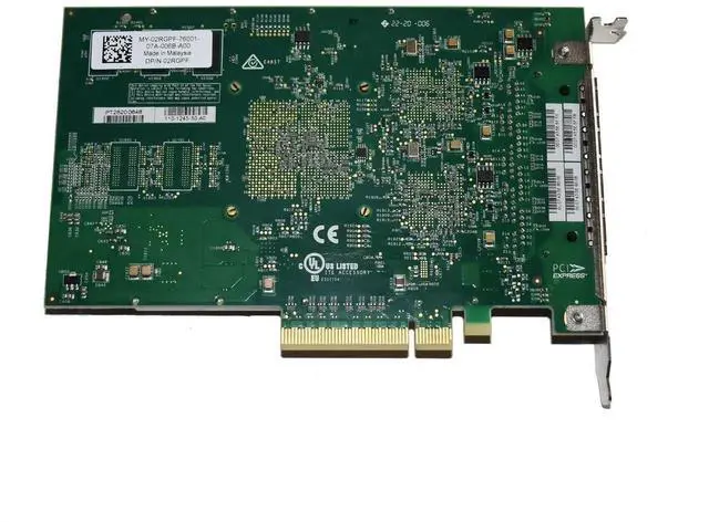 Alt view image 3 of 6 - Dell Chelsio Quad Port 10GbE T540-BT T5 RJ-45 Low Profile Network Adapter 5MHDP