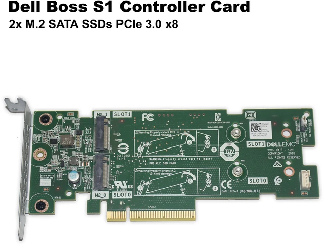 Alt view image 7 of 12 - Dell PowerEdge BOSS 2x 240Gb boot optimized storage M.2 SSD 7HYY4 72WKY 61F54