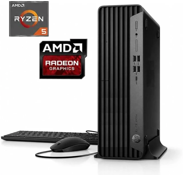 Alt view image 5 of 7 - HP EliteDesk 805 G6 SFF Business Computer Desktop, AMD Ryzen 5 PRO 4650G, 16GB DDR4 RAM, 1TB M.2 NVMe SSD, Radeon RX 550X 4GB, No OS