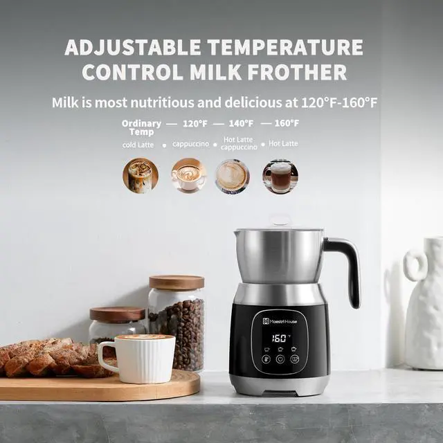 Alt view image 2 of 7 - Maestri House Detachable Milk Frother MMF9304 Black