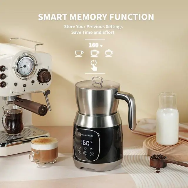 Alt view image 4 of 7 - Maestri House Detachable Milk Frother MMF9304 Black