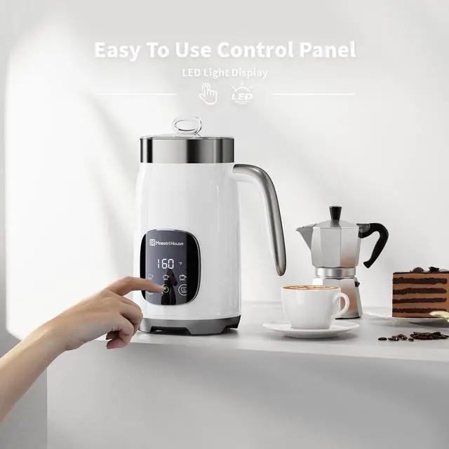 Alt view image 3 of 7 - Maestri House Integrated Milk Frother MMF9201 White