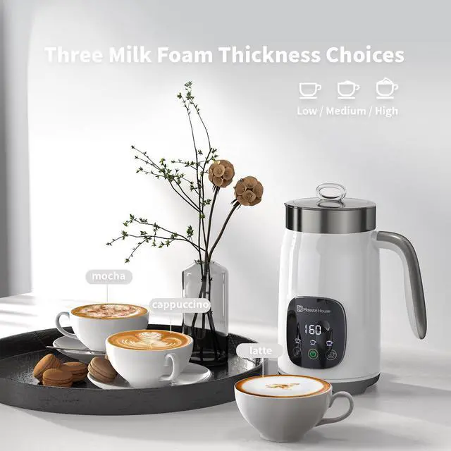 Alt view image 5 of 7 - Maestri House Integrated Milk Frother MMF9201 White