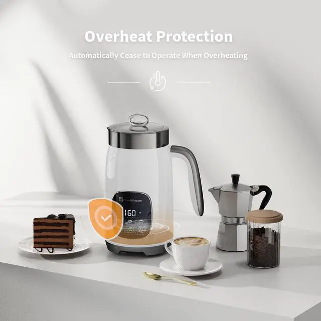 Alt view image 2 of 7 - Maestri House Integrated Milk Frother MMF9201 White