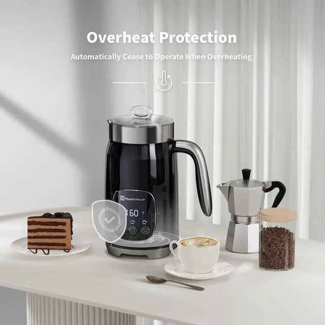 Alt view image 5 of 7 - Maestri House Integrated Milk Frother MMF9201 Black