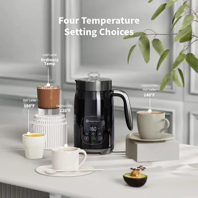 Alt view image 2 of 7 - Maestri House Integrated Milk Frother MMF9201 Black