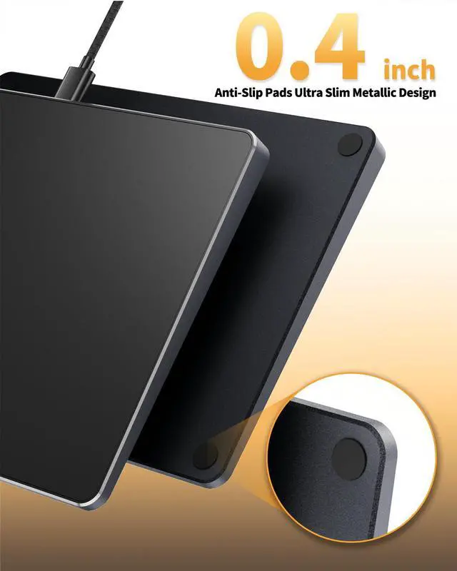 Alt view image 7 of 7 - ProtoArc T1 Wired High Precision Trackpad for Windows, USB Slim Touchpad Mouse with Multi-Touch Navigation for Windows 7/10/11 Laptop Notebook Desktop Computer