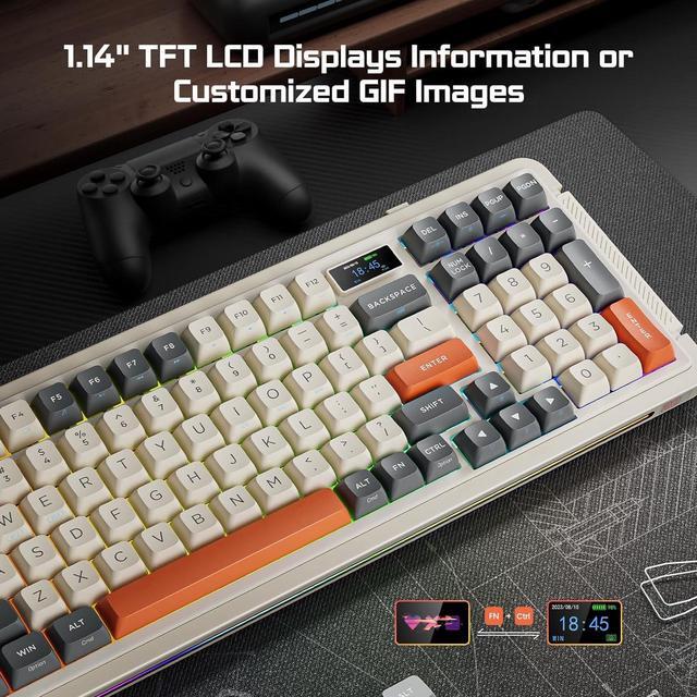 ProtoArc X RoyalAxe L98 Mechanical Keyboard with 1.14 TFT ProtoArc X RoyalAxe L98 Mechanical Keyboard with 1.14 TFT