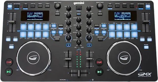 Alt view image 9 of 15 - VocoPro KJ-7808 RV Professional KJ/DJ/VJ Mixer with DSP Mic Effect, and Digital Key Control