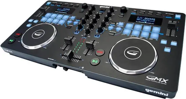Alt view image 11 of 15 - VocoPro KJ-7808 RV Professional KJ/DJ/VJ Mixer with DSP Mic Effect, and Digital Key Control