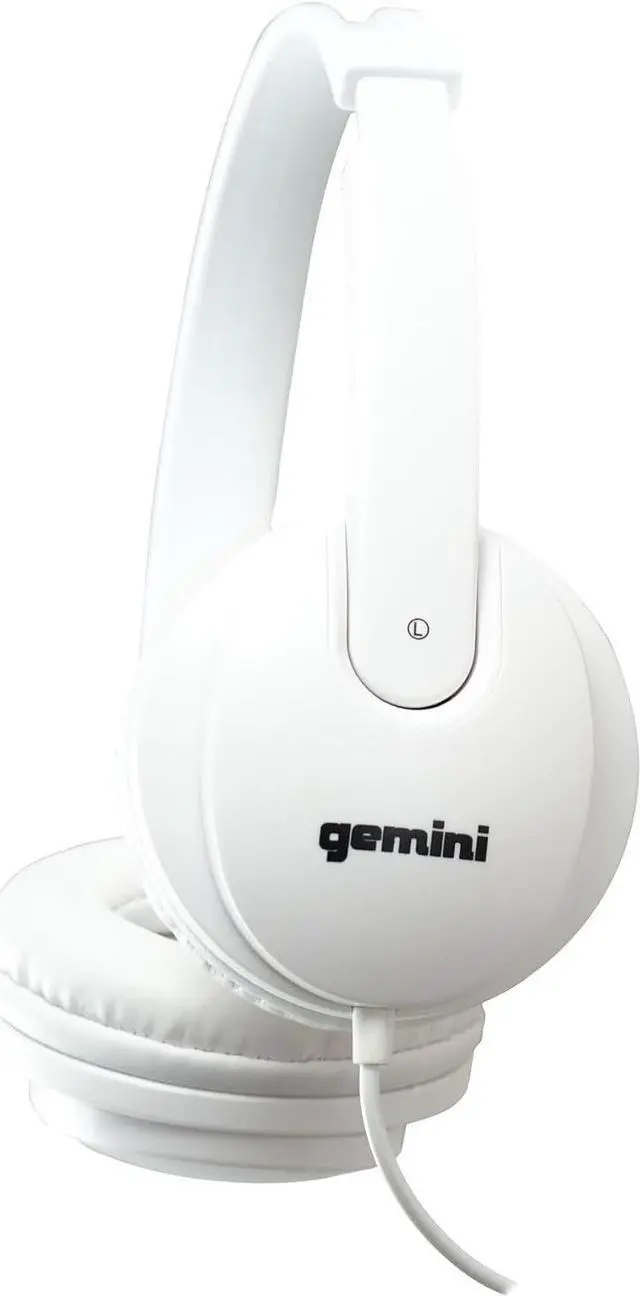 Alt view image 4 of 12 - Gemini DJX-200 Professional DJ Headphones White