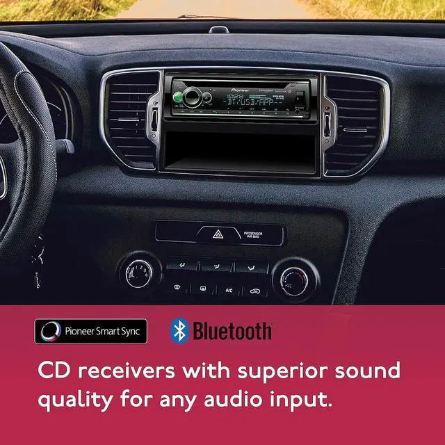 Alt view image 10 of 16 - Pioneer DEH-S6220BS CD - Built-in Bluetooth, Color Customization