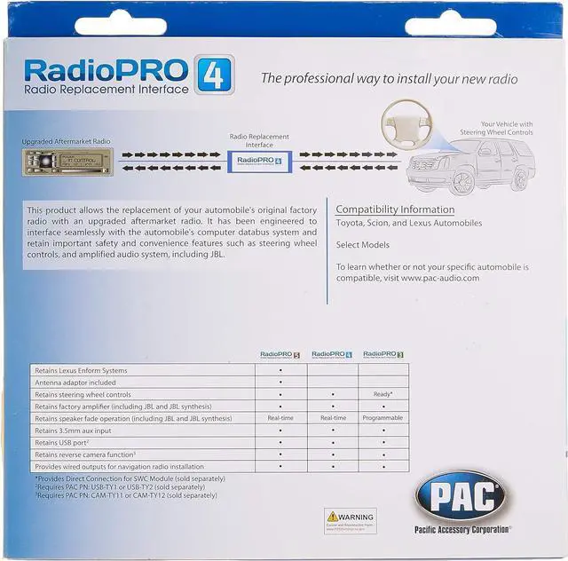 Alt view image 15 of 16 - PAC RP4.2-TY11 RadioPro4 TY111 Radio Replacement for Select Toyota Vehicles