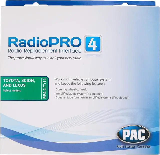 Alt view image 14 of 16 - PAC RP4.2-TY11 RadioPro4 TY111 Radio Replacement for Select Toyota Vehicles