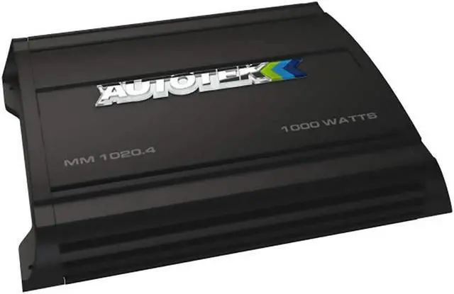 Alt view image 7 of 10 - Autotek MM1020.4 Mean Machine 1000W 4 Channel Bridgeable Amplifier Car Audio Amp