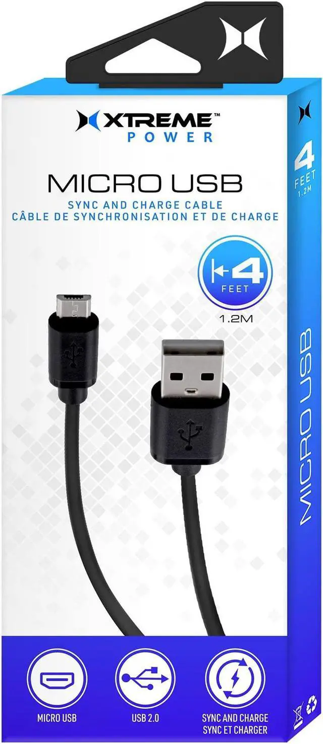 Alt view image 3 of 3 - XTREME 4" MICRO USB CABLE