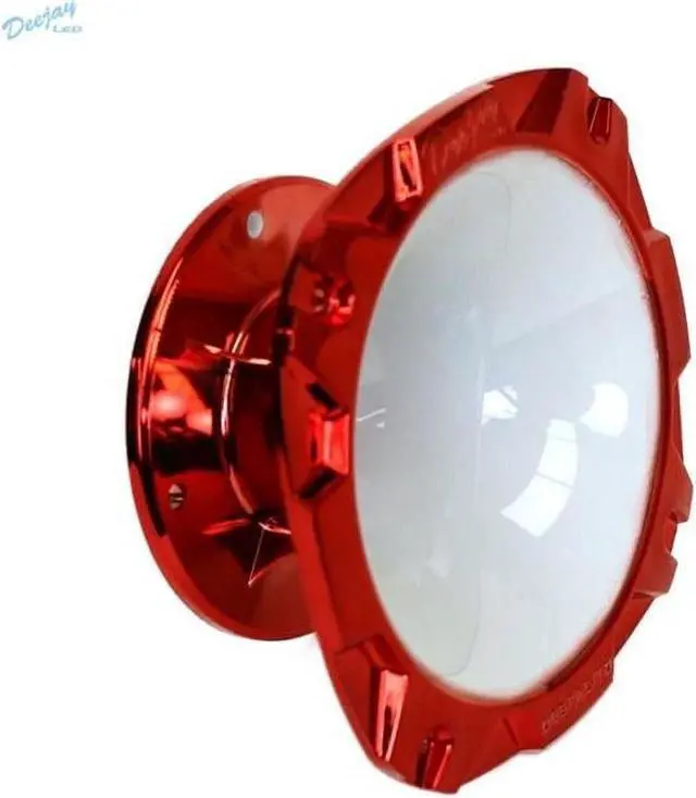 Alt view image 3 of 3 - DJL SHORT 2" BOLT ON HORN WHITE RED