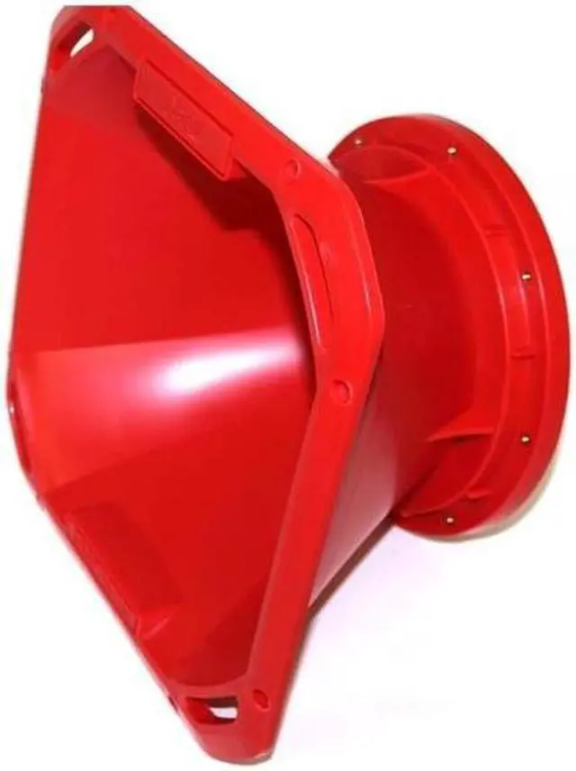 Alt view image 3 of 3 - 8-in Speaker Despacito Midrange Diffuser Horn with Exponential Flare in Red