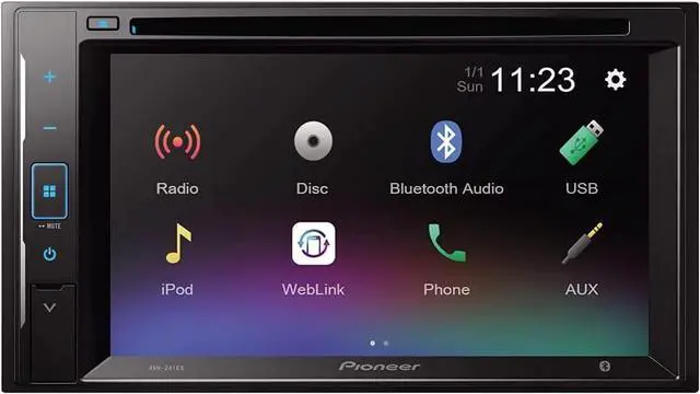 Alt view image 11 of 11 - Pioneer AVH-240EX 6.2" Resistive Glass Touchscreen Bluetooth DVD Receiver