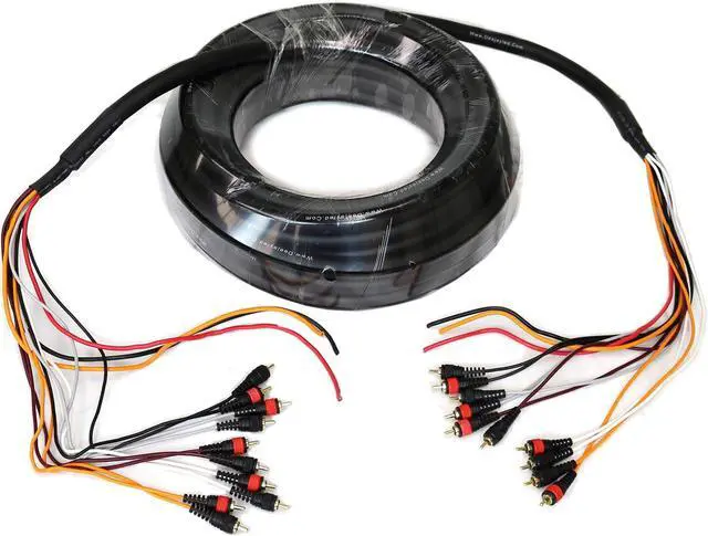 Alt view image 4 of 4 - 52-Foot Multi-Amp Accessory Cable 10 RCA Shielded Cables Plus Three Power