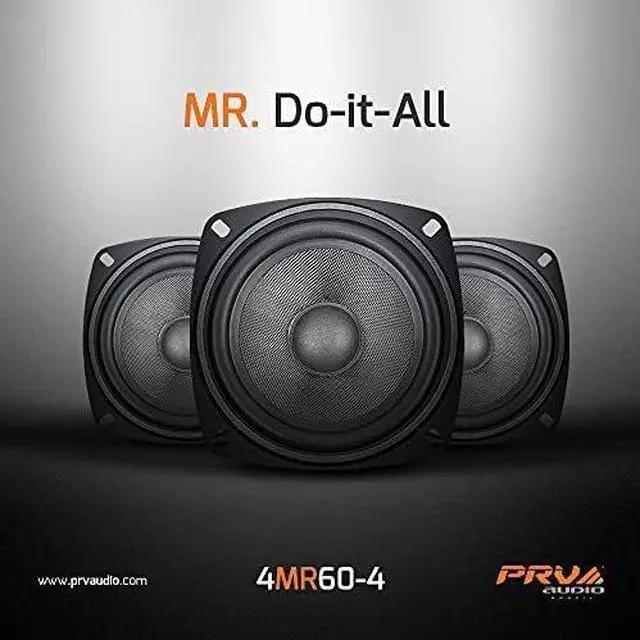 Alt view image 8 of 13 - PRV 4MR60-4 4" Midrange Woofer Speaker Full Range Vocal Driver