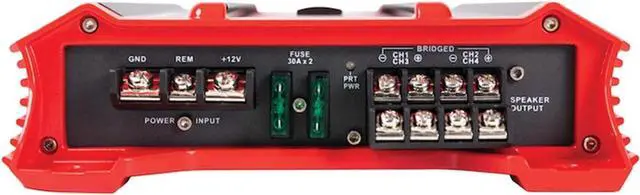 Alt view image 7 of 14 - Crunch Ground Pounder 4 x 250 @ 4 Ohms 4 x 500 @ 2 Ohms 2 x 1000 Watts @ 4 Ohms Bridged