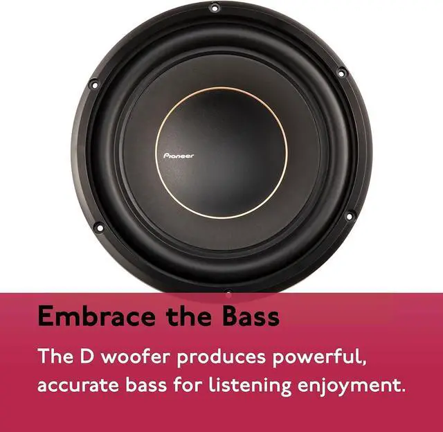 Alt view image 14 of 16 - Pioneer 10" Dual 4 Ohm Voice Coil Subwoofer