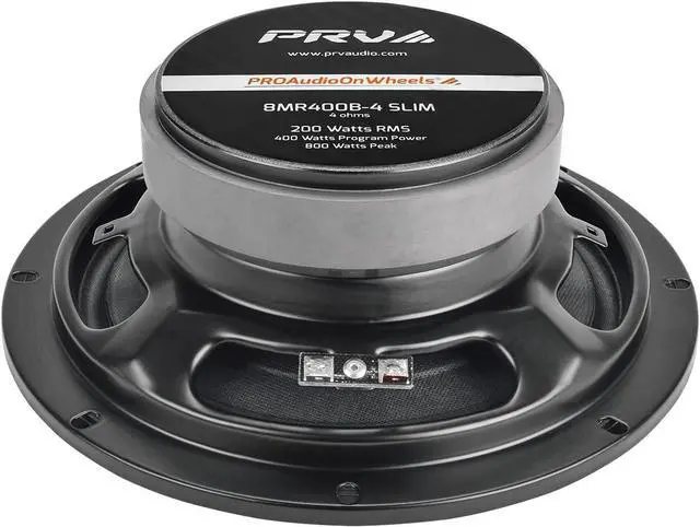 Alt view image 8 of 10 - PRV Audio 8" Mid Range Bullet Speaker 400W Max 4 Ohm Slim Mount 8MR400B-4 SLIM