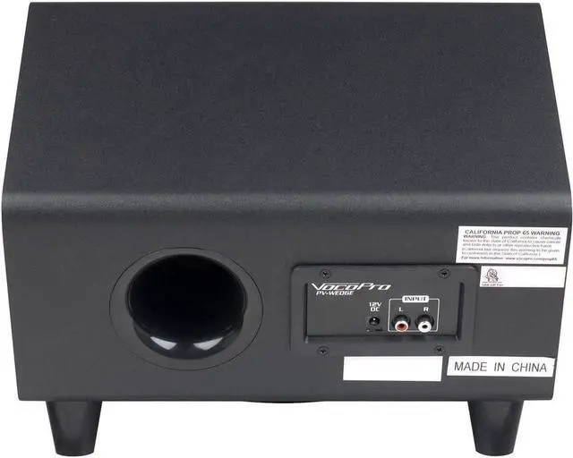 Alt view image 6 of 7 - VOCOPRO 100W 2.1POWERED SPEAKER W B WOF