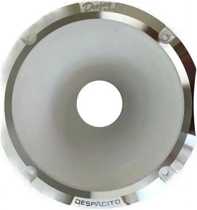 Alt view image 3 of 3 - Circular Despacito Aluminum Bolt-on High Frequency Horn Flare WHITE with2-in Throat