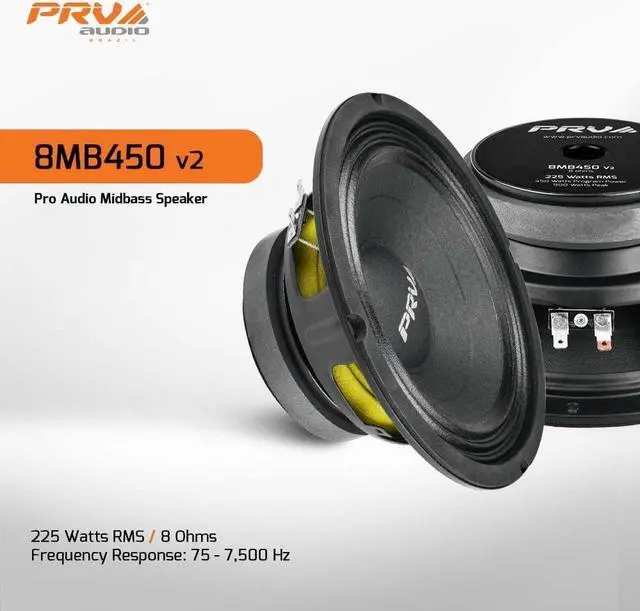Alt view image 7 of 12 - PRV Audio 8MB450V2 8" Midbass Loudspeaker
