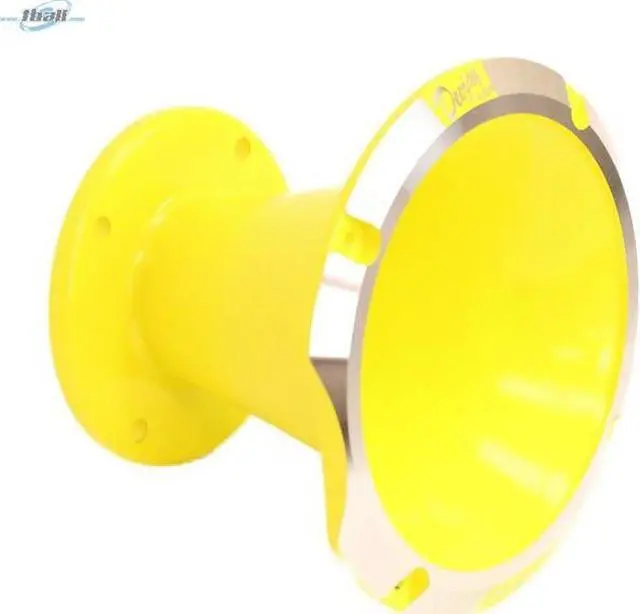 Alt view image 3 of 3 - Circular Despacito Aluminum Bolt-on High Frequency Horn Flare YELLOW with2-in Throat