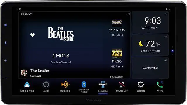 Alt view image 16 of 20 - Pioneer DMHWT8600 Multimedia Receiver - 10.1 inch Display