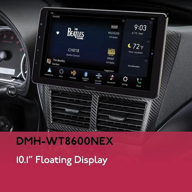 Alt view image 17 of 20 - Pioneer DMHWT8600 Multimedia Receiver - 10.1 inch Display