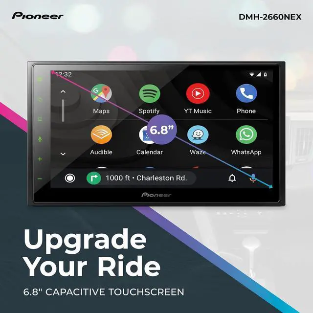 Alt view image 12 of 17 - Pioneer DMH-2660NEX 6.8" Mechless Digital Media Receiver