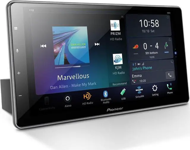 Alt view image 16 of 20 - Pioneer DMH-WT7600NEX 1-DIN Digital Media Receiver w/ Floating 9" Display