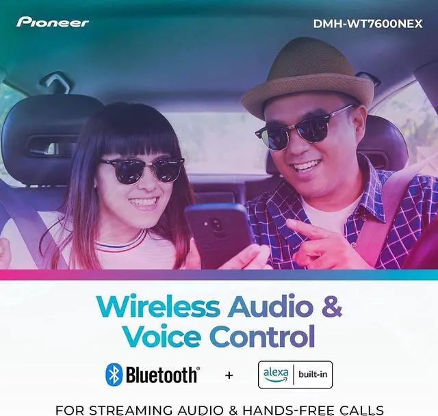 Alt view image 19 of 20 - Pioneer DMH-WT7600NEX 1-DIN Digital Media Receiver w/ Floating 9" Display