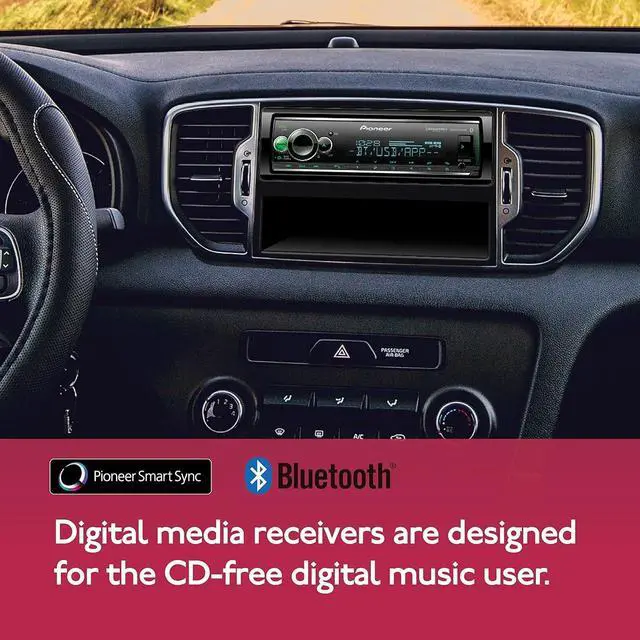 Alt view image 7 of 20 - Pioneer MVH-S522BS 1-DIN Digital media receiver