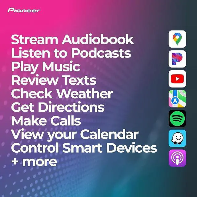 Alt view image 12 of 14 - Pioneer 6.8 inch Digital Media Receiver With Apple Carplay and Android Auto