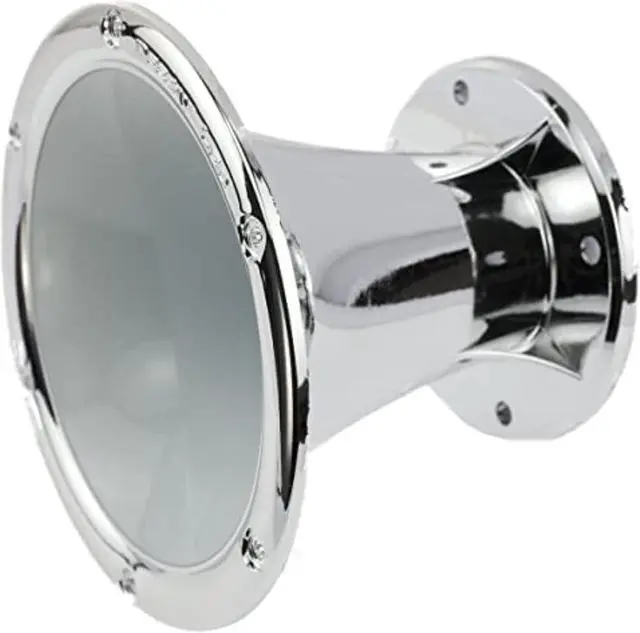 Alt view image 3 of 3 - DEEJAYLED 2" BOLT ON HORN WHITE SILVER