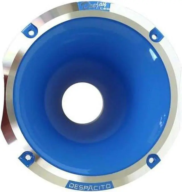 Alt view image 3 of 3 - Circular Despacito Aluminum Bolt-on High Frequency Horn Flare BLUE with2-in Throat