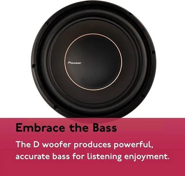 Alt view image 10 of 12 - Pioneer TS-D12D4 12” Dual 4 ohms Voice Coil Subwoofer
