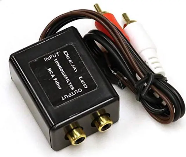 Alt view image 3 of 3 - RCA Ground Loop Isolation Noise Filter for use with car stereos where a whistle noise is heard