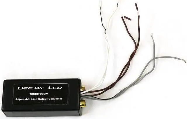 Alt view image 3 of 4 - Adjustable Speaker Level to RCA Output Converter